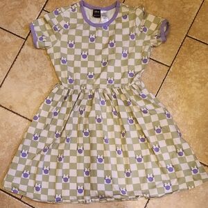 Disney Minnie Mouse Dress - Green and Purple Checkered